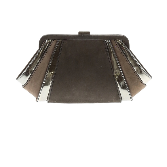 Zac Posen brown and Silver clutch - Picture 2 of 3